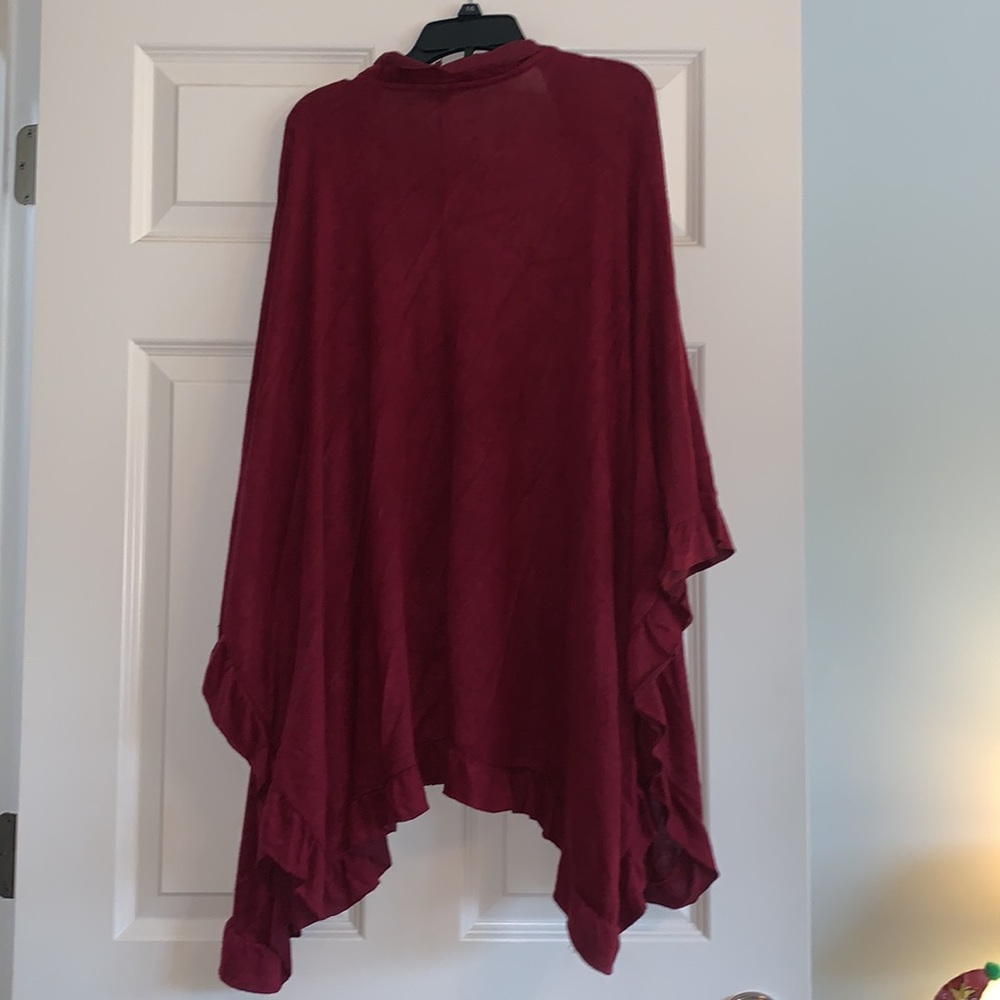Red long cardigan - Picture 2 of 3